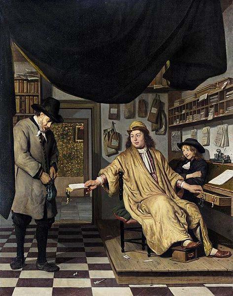 Job Adriaenszoon Berckheyde A Notary in His Office Norge oil painting art
